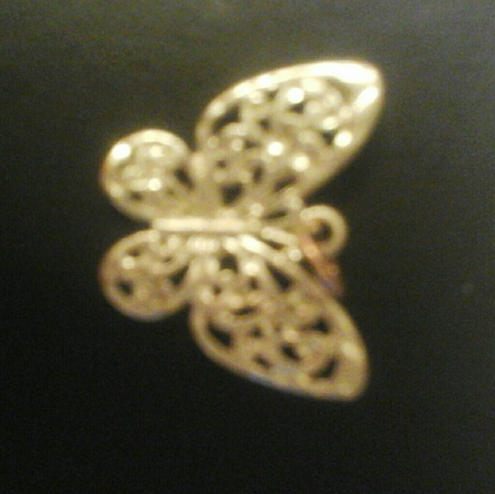 Silver butterfly pendant